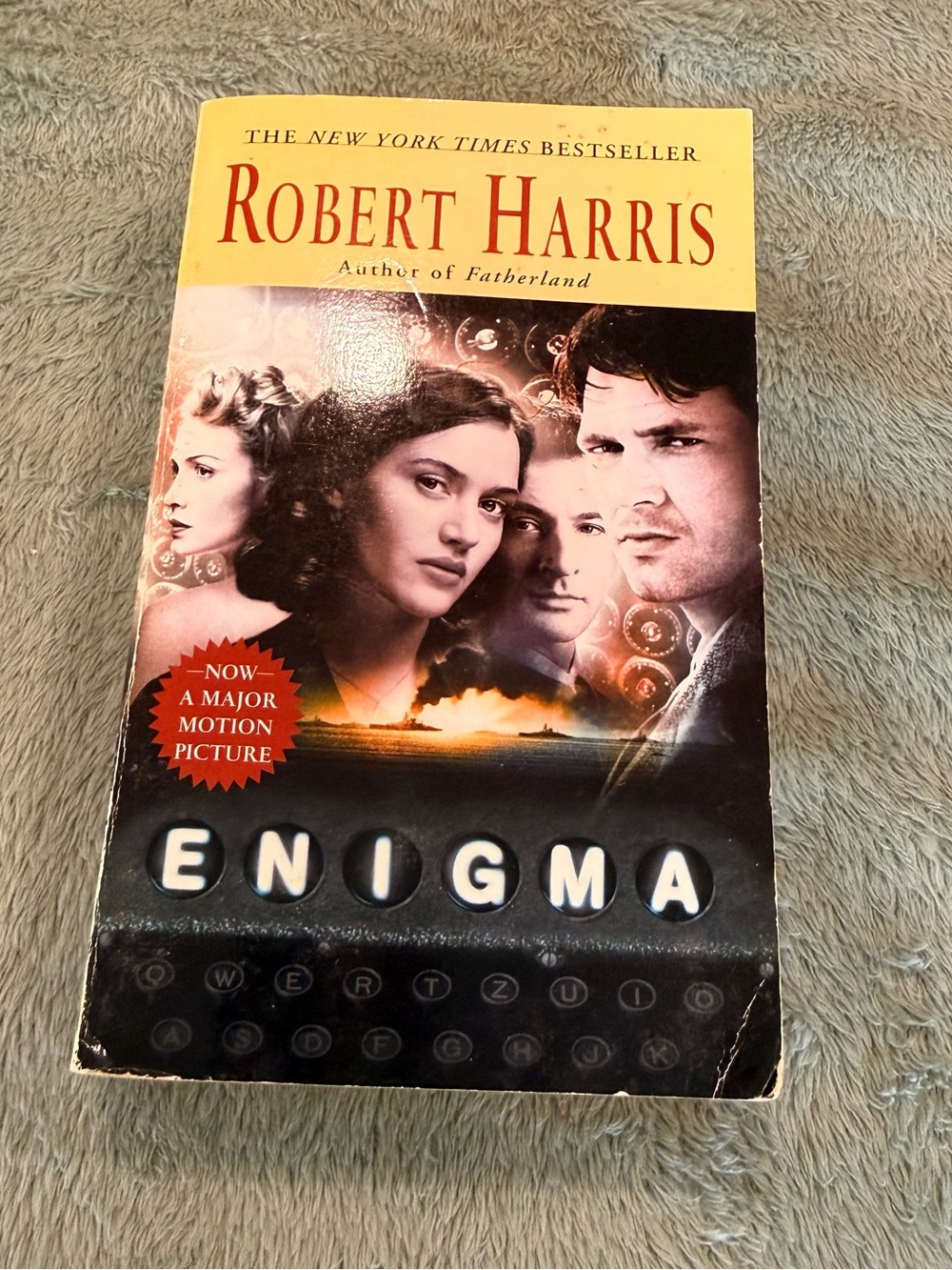 Enigma by Robert Harris Movie Tie-In Paperback WWII Codebreaking 1996